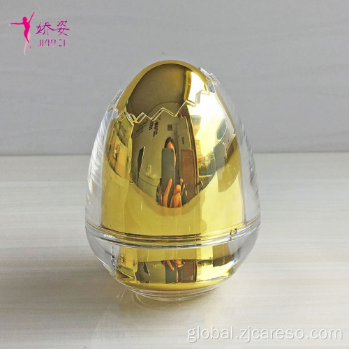 Very Good Diamond Shape Cream Jar 30g Luxury Egg Shape Acrylic Cream Jar Factory